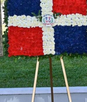 Flag Wreath. Dominican Republic.